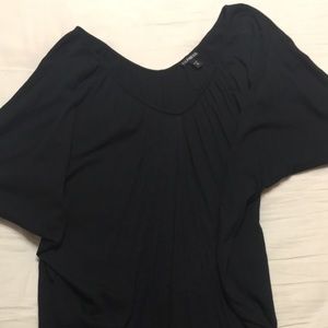 Express All Black Dolman Top